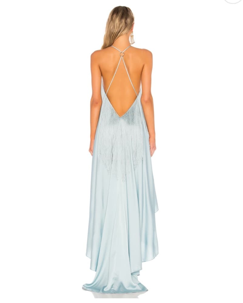Michael Costello Light Aqua Blue Dress - Image 4