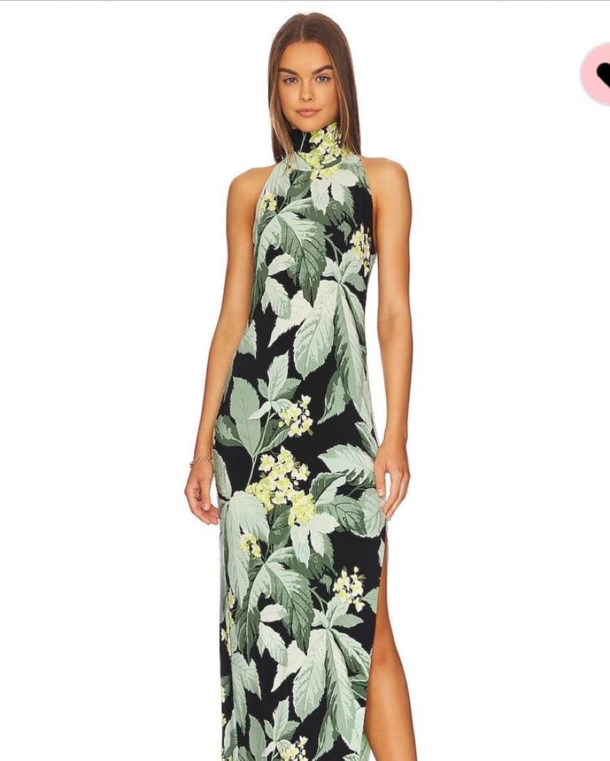 Norma Kamala Tropical Mint Dress - Image 1
