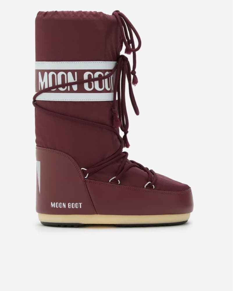 Maroon High Top Moon Boots - Image 2