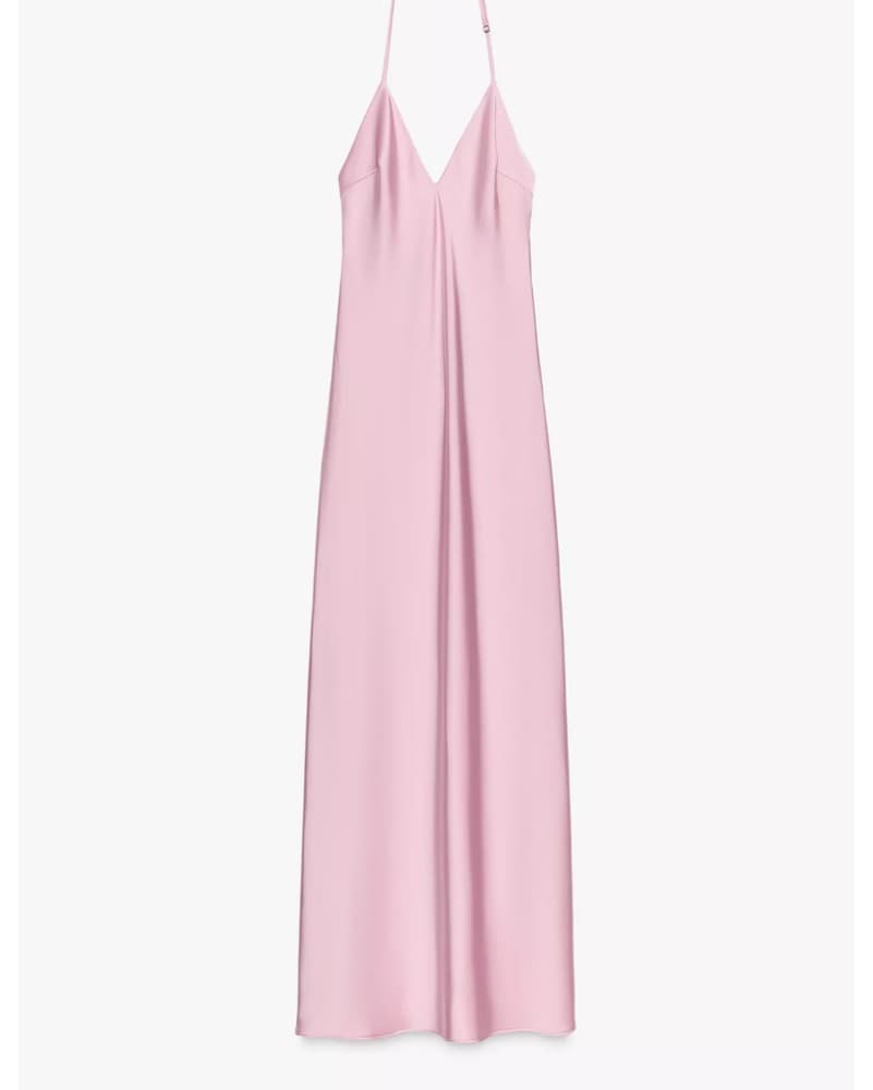 Baby Pink Silk Dress - Image 1