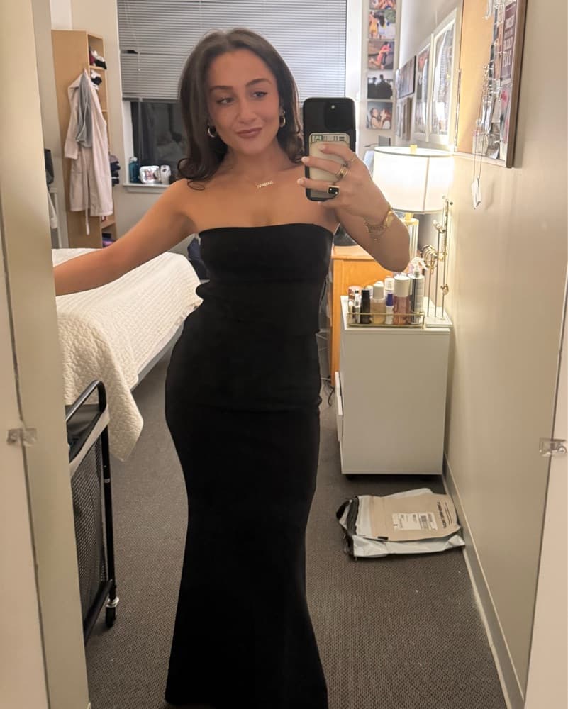 Katie May Formal Black Dress Strapless - Image 3