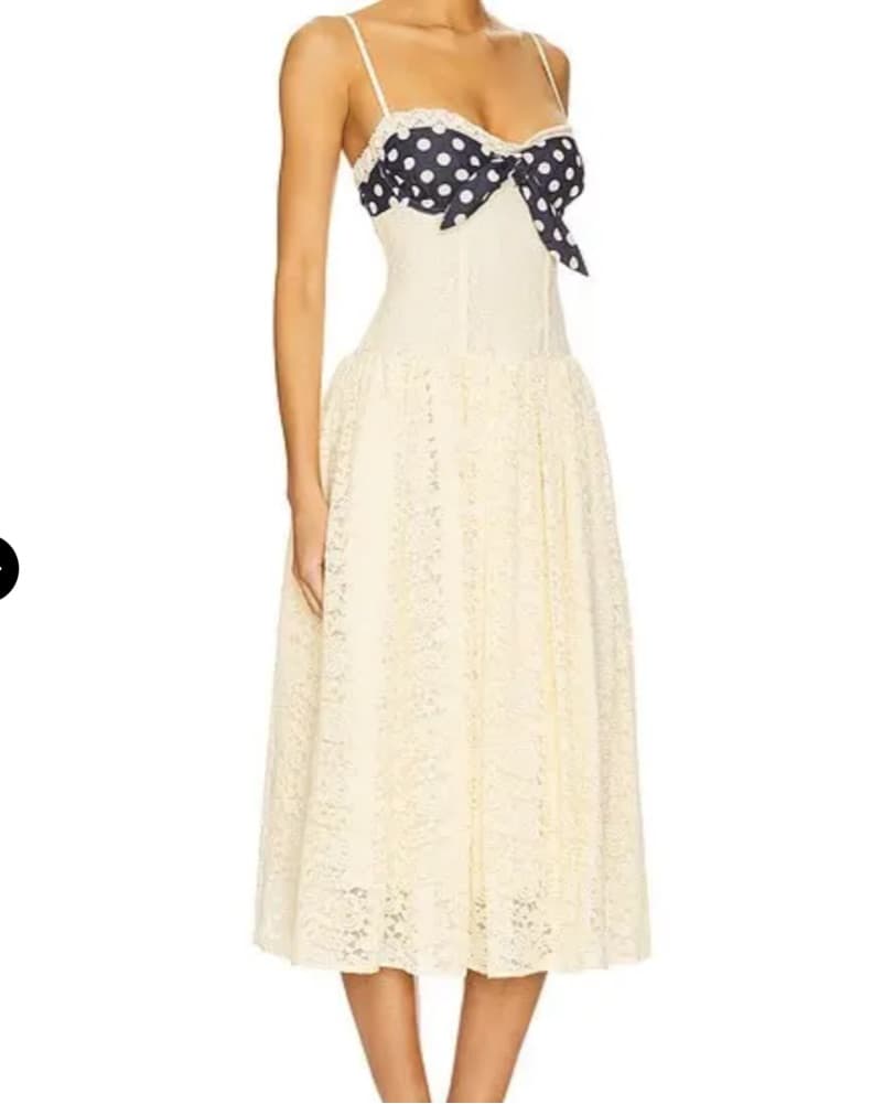 FOR LOVE AND LEMONS LUCY LACE MIDI DRESS - Image 3