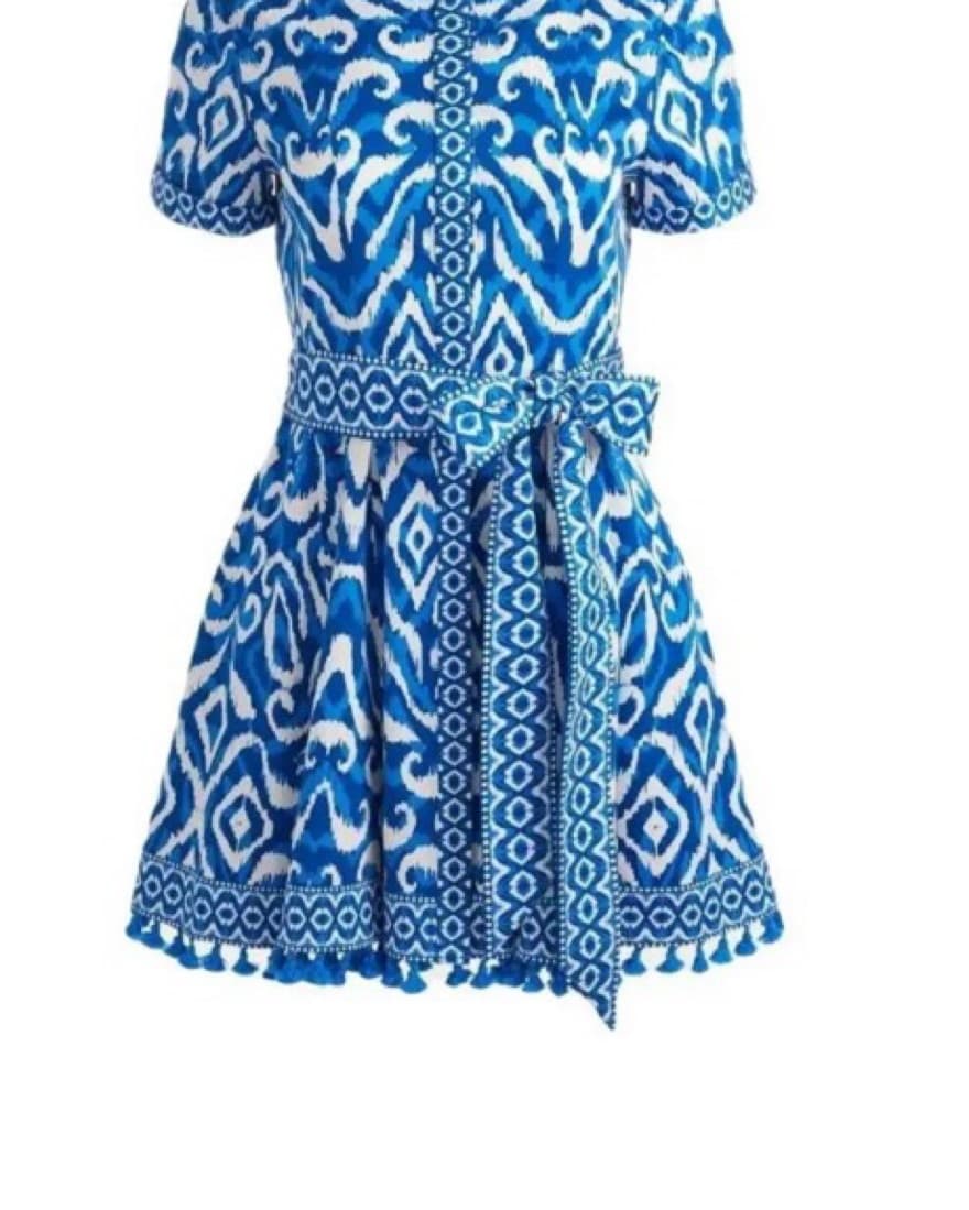 Alice and Olivia Blue and White Dress  - Image 3