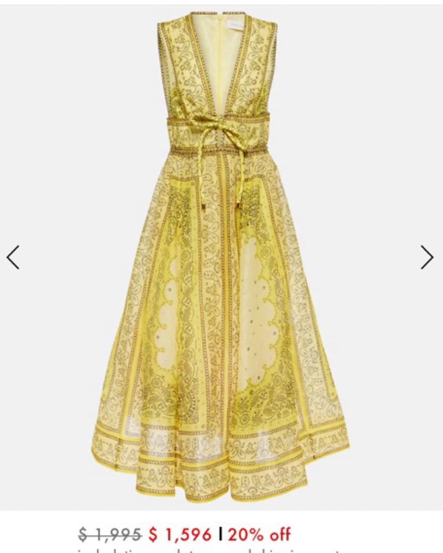 Zimmermann Bandana Gown Sz 0 - Image 2