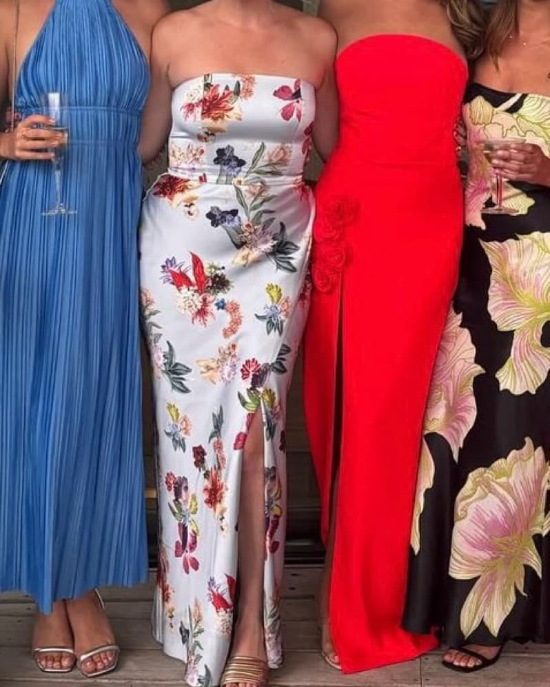 Amanda Uprichard X Revolve Gown Crimson - Image 3