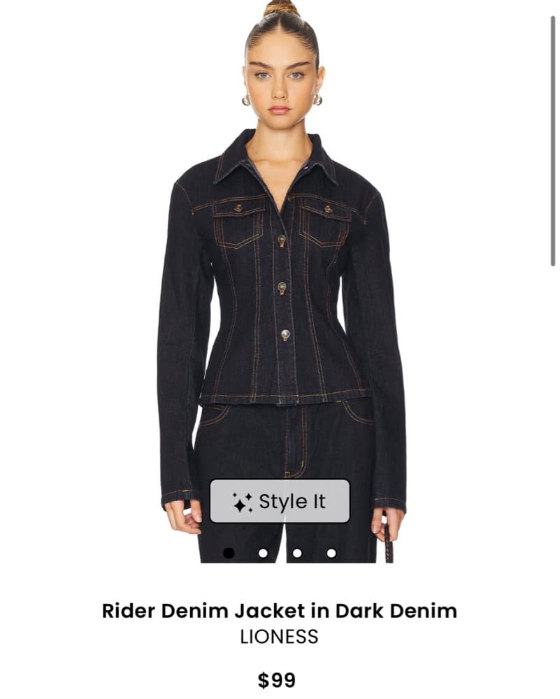 Lioness Denim Rider Jacket - Image 1