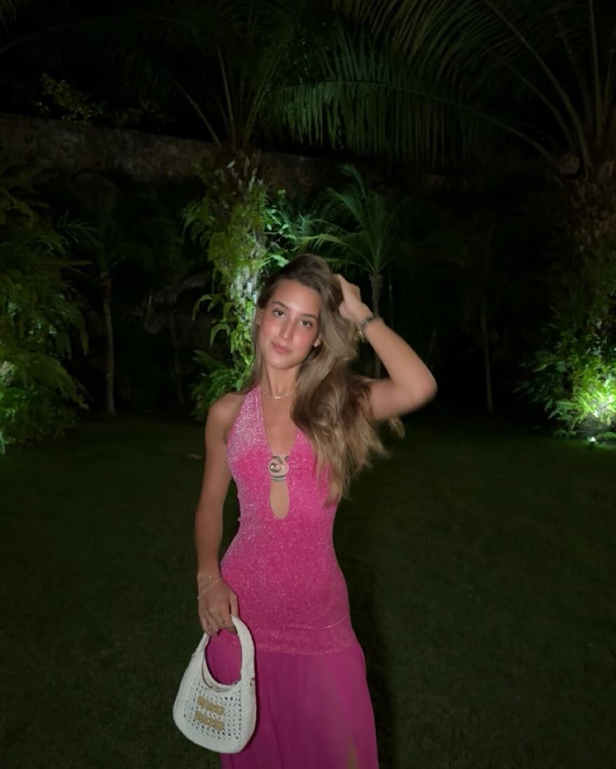 Pink Shimmer Dress - Image 2