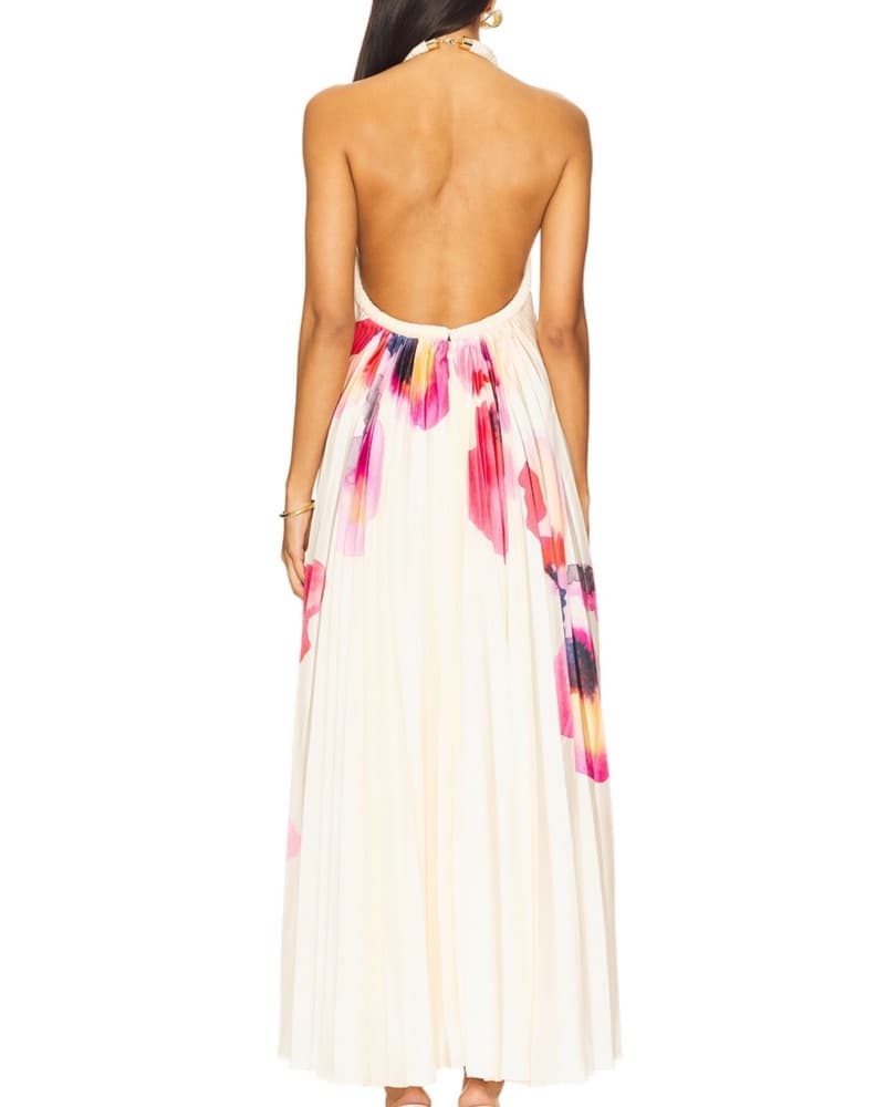 Acler Floral Halter Maxi Dress - Image 3