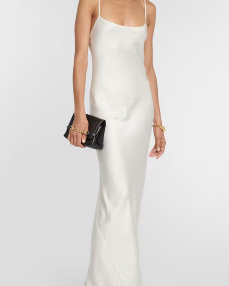 Victoria Beckham Ivory Slip Low Back - Image 1