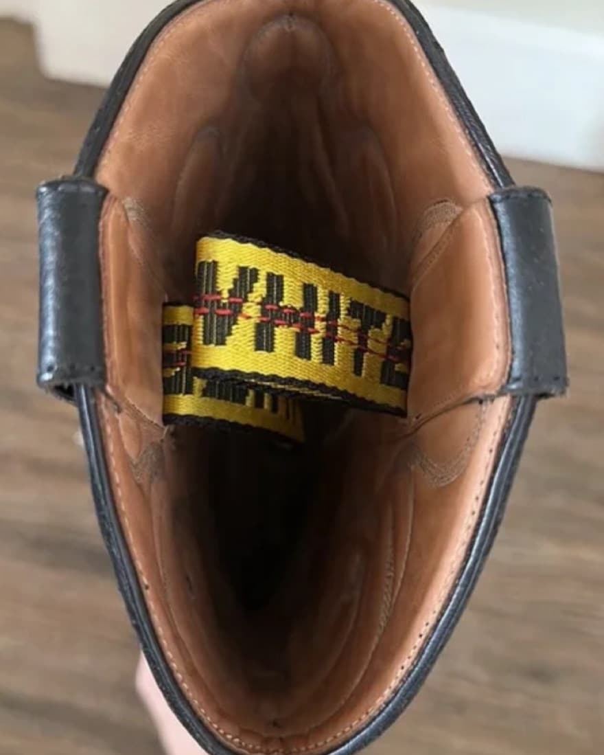 Off-white “For Walking” Cowboy boots - Image 5