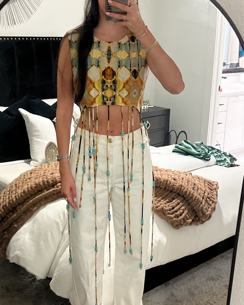 Alexis Fringe Top - Image 2