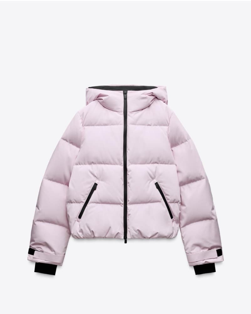 Zara Pink Ski Set Coat & Pant M - Image 4
