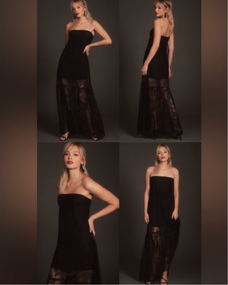 Elegant Lace Maxi Dress - Image 4