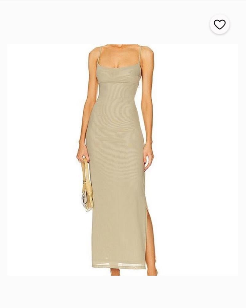 MIAOU Thais Khaki Dress - Image 1