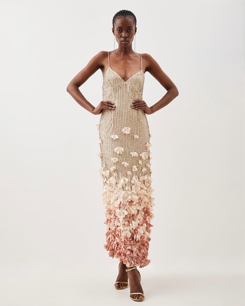 Karen Millen Floral Appliqué Dress. - Image 1