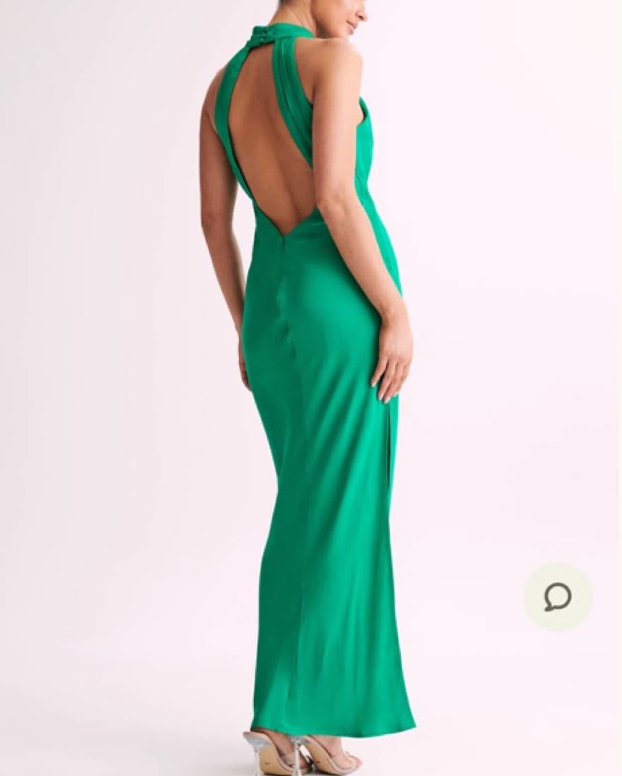 Green Backless Maxi Dress - Image 2