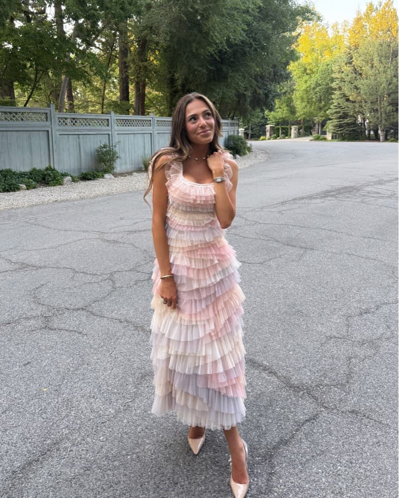 Dreamy Tiered Ruffle Maxi Dress - Image 1