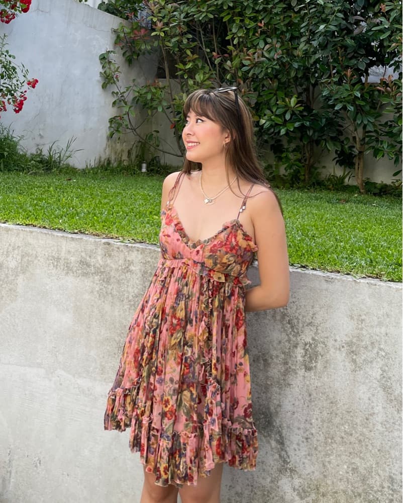 Zimmerman Pink Flowy Dress - Image 1