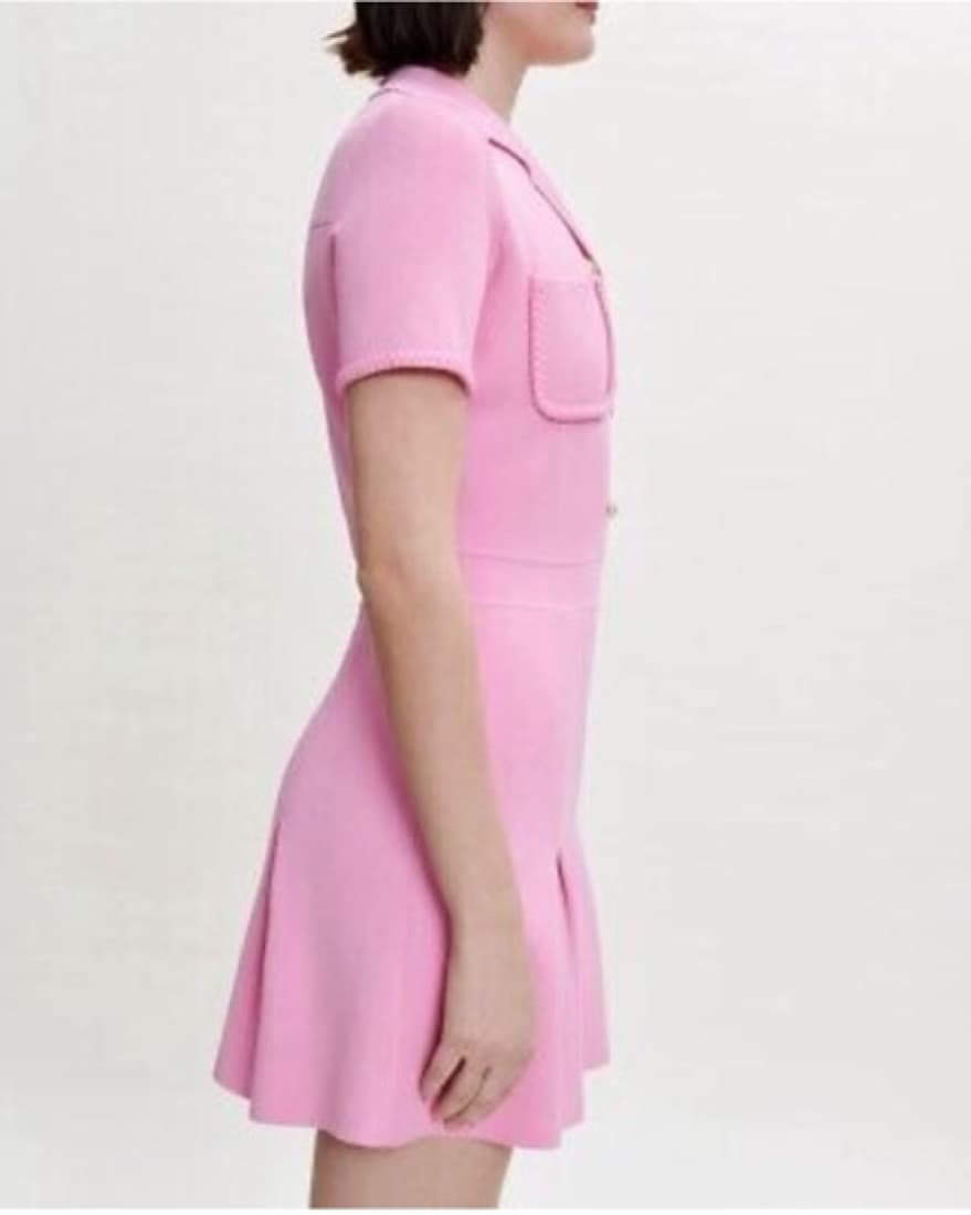 Maje Pink Knit Dress - Image 3