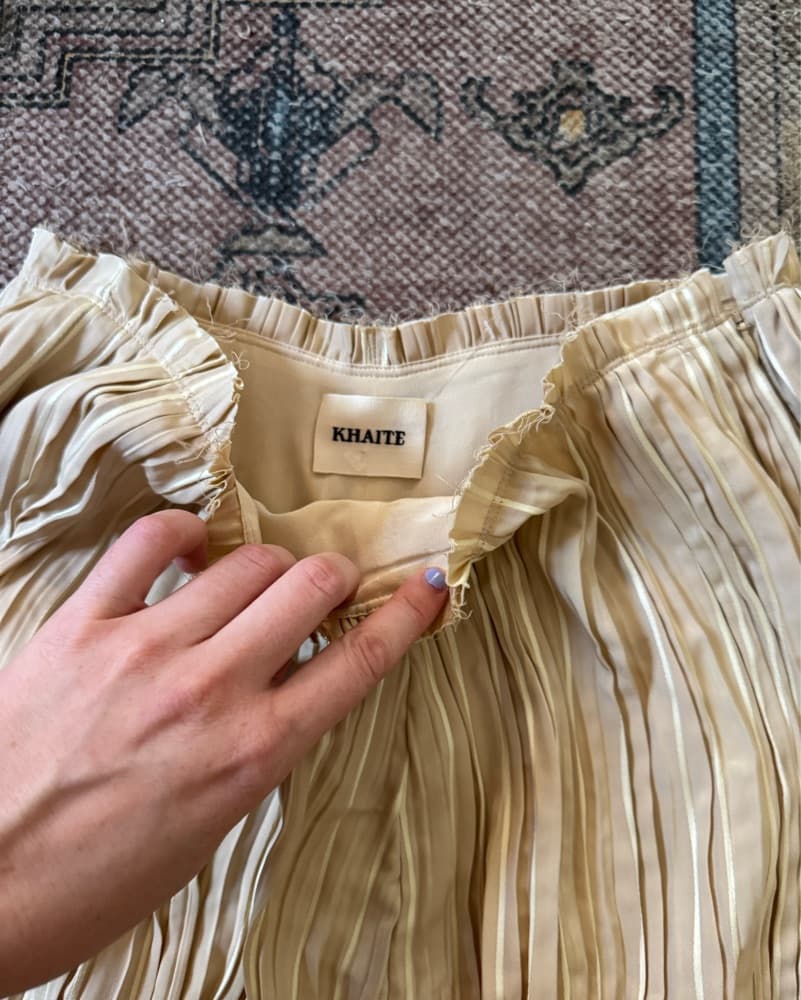 Khaite Pleated Micro Shorts - Image 4