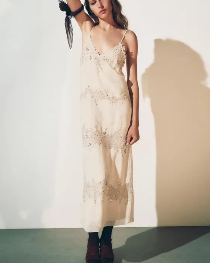 Zara Ivory Dress - Image 4