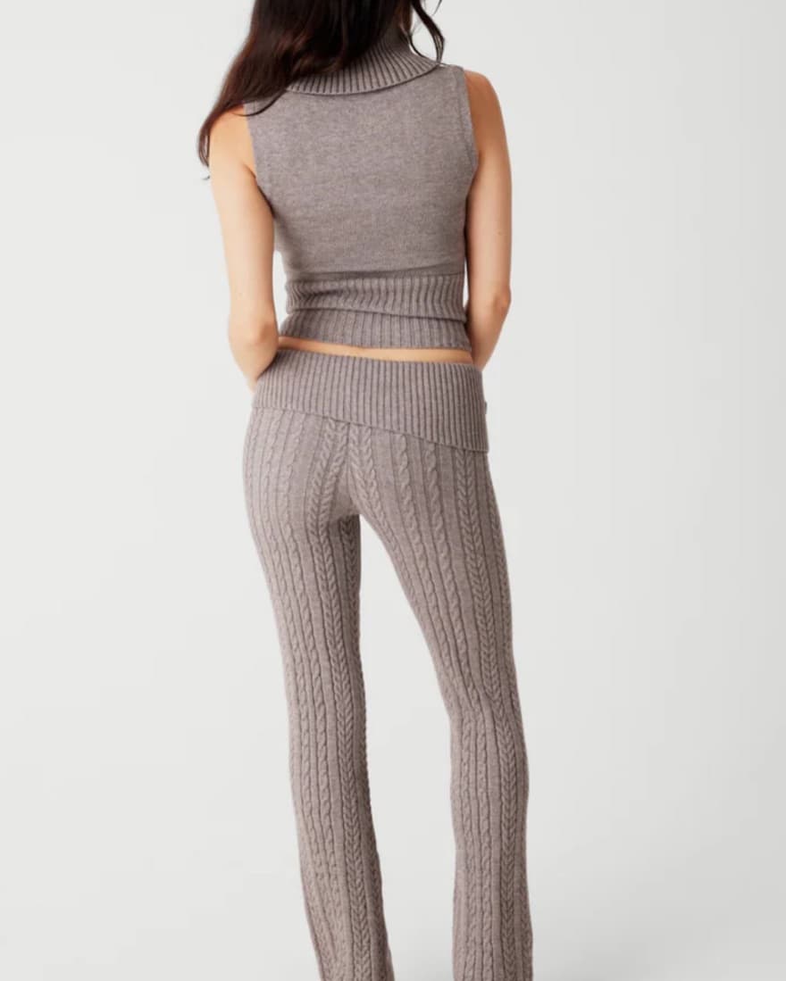 Frankies Bikinis Axel Cable Knit Top - Image 2