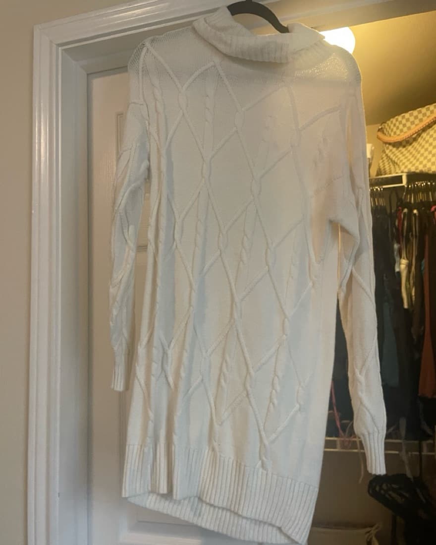 Long Sleeve White Dress - Image 1