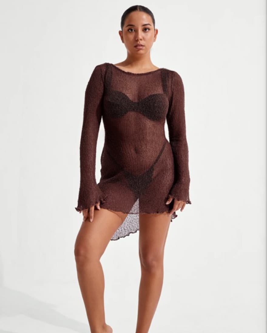 Delilah Low Back Mini Dress - Image 3