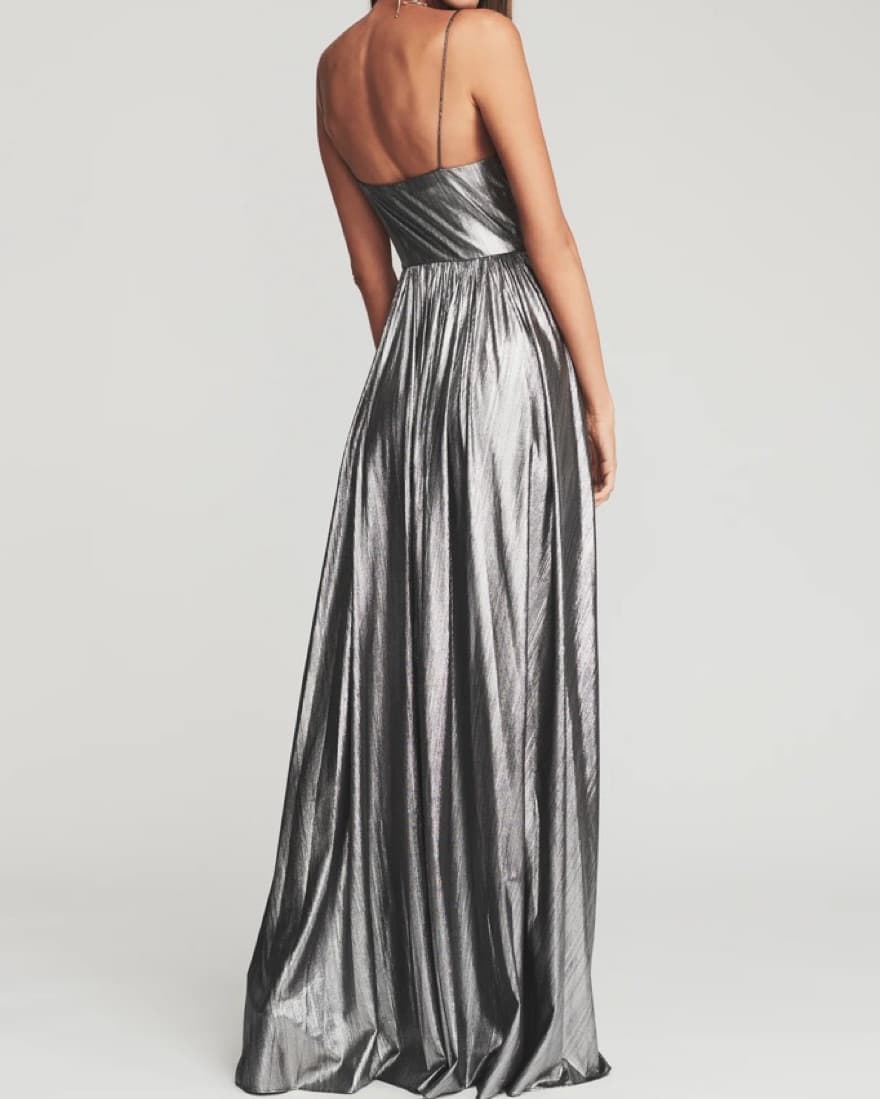 Retrofete Doss Dress in Gunmetal Small - Image 2