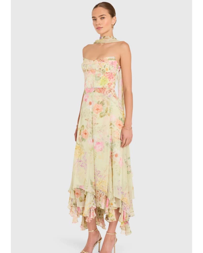 Amanda Uprichard Dress With Scarf  - Image 4