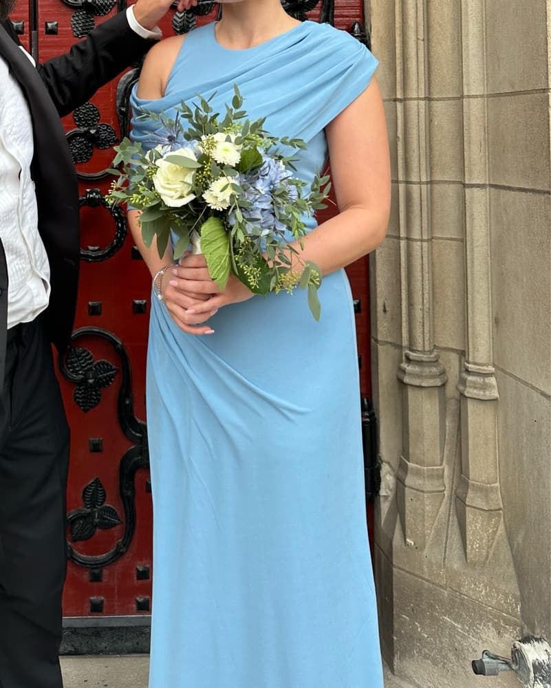 Blue Halston Dress - Image 4