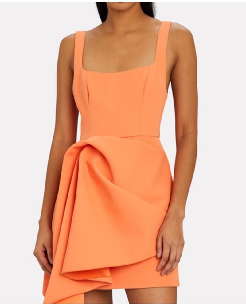 Acler clarke Knotted Draped Mini Dress - Image 5