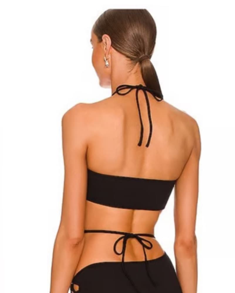H:ours Simone Strappy Black Dress - Image 2