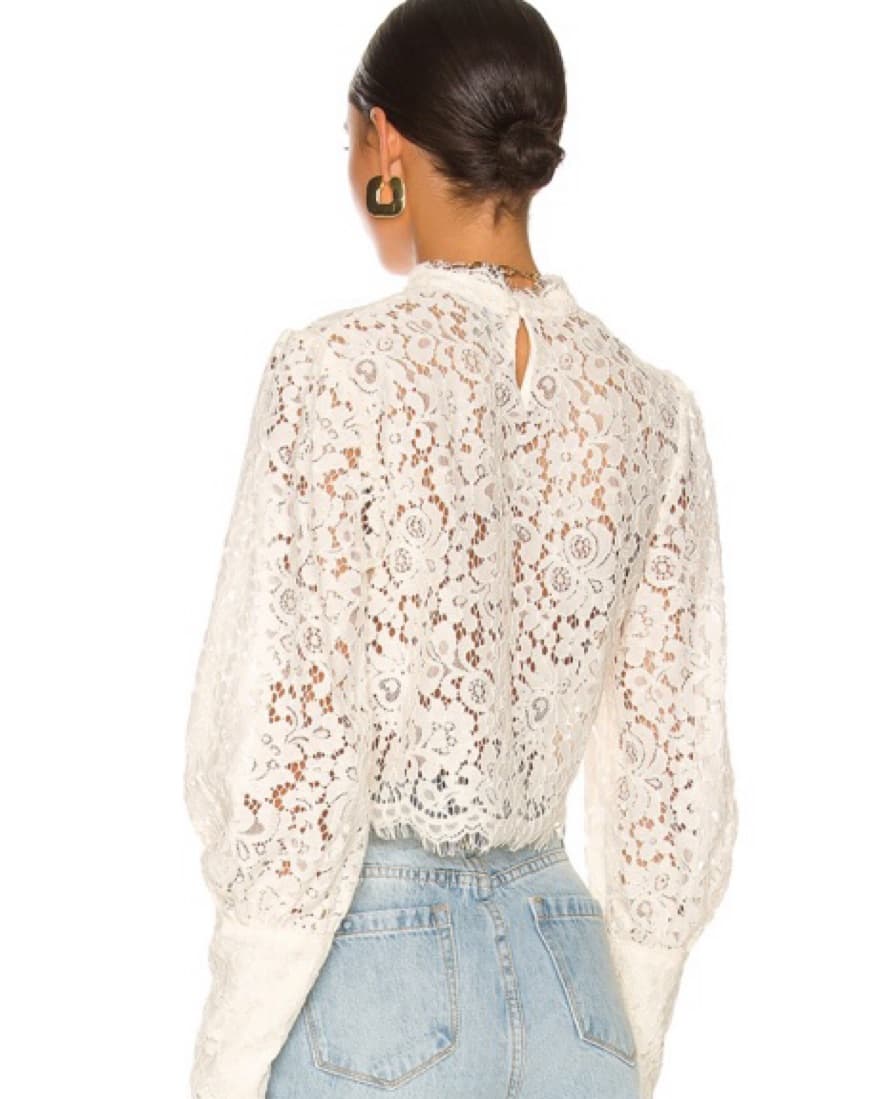 Bardot Lace Blouse - Image 4