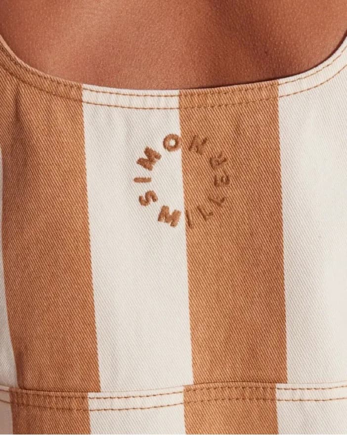 Simon Miller Striped Denim Dress - Image 3