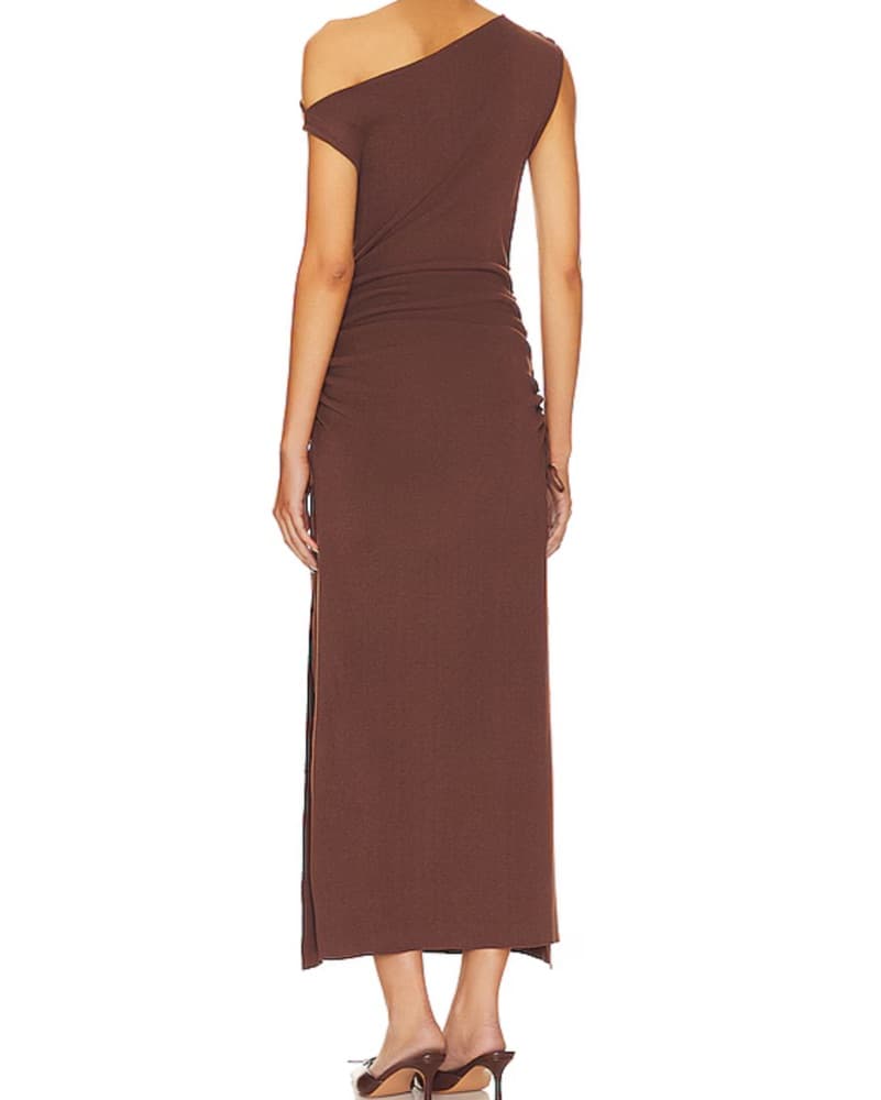 Lionness Midi Dress - Chocolate - Image 3
