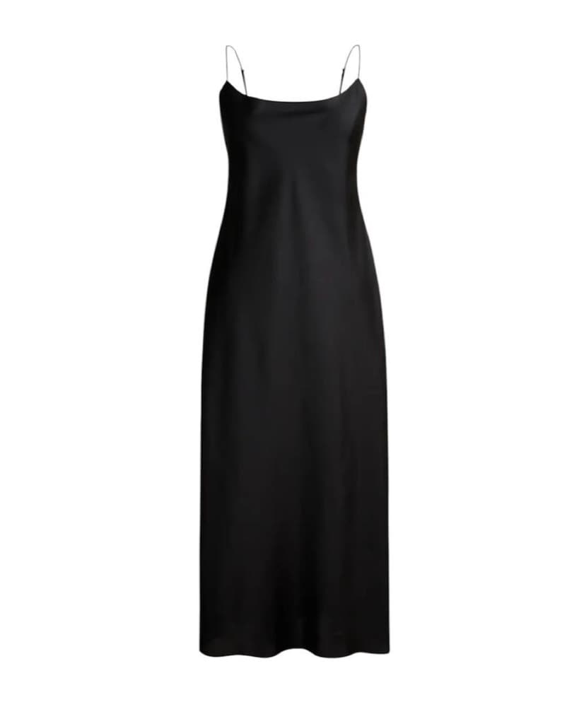 J Crew Gwenyth Slip Dress In Black - Image 1