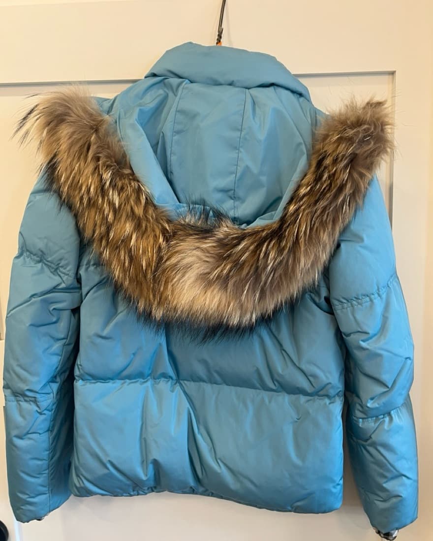Burberry Blue Puffer Coat  - Image 2
