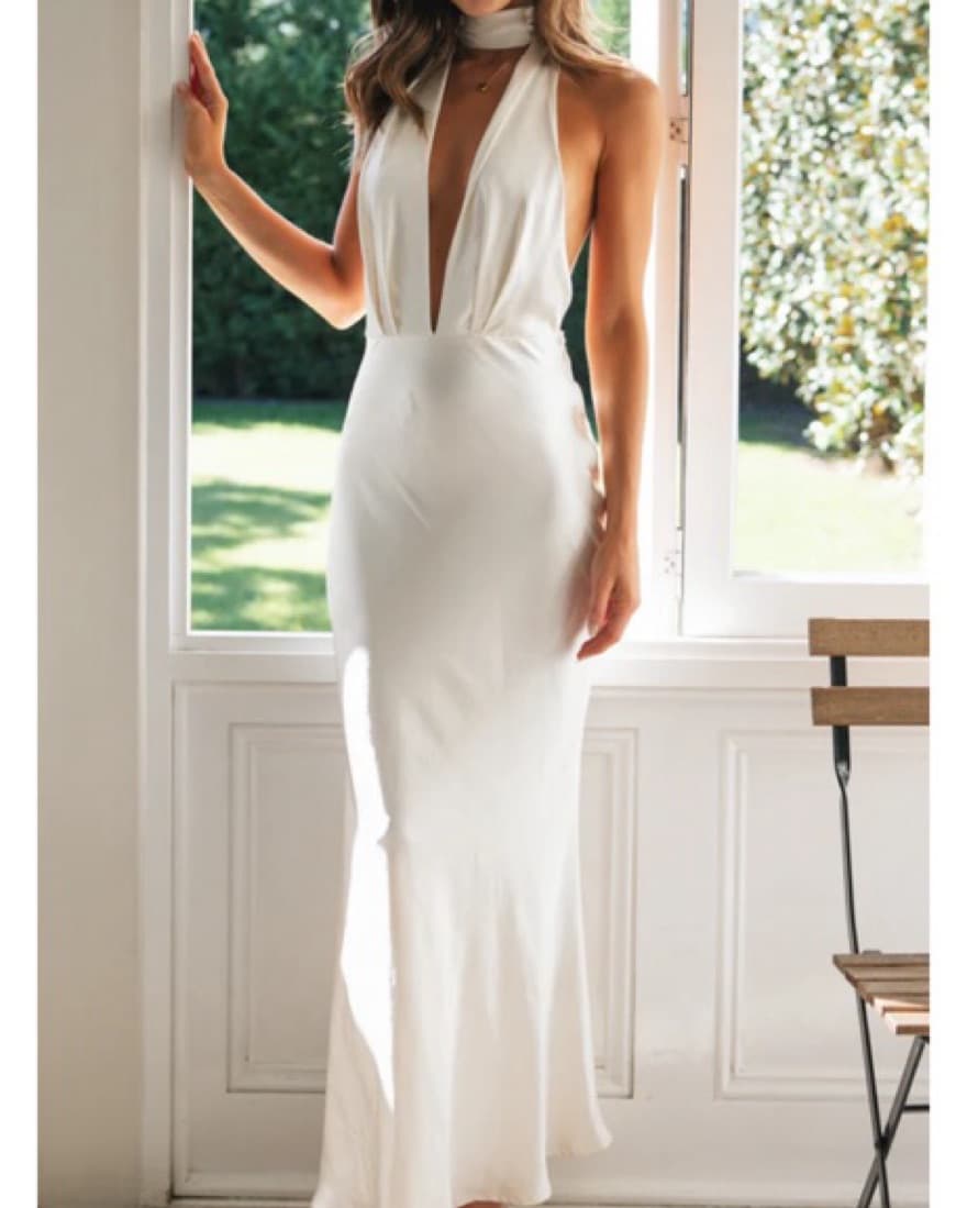 Oyster Halter Dress - Image 1