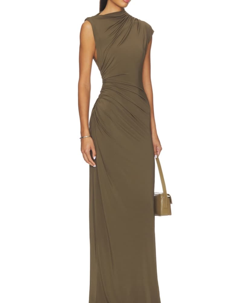 Eaves Olive Maxi Dress - Image 1