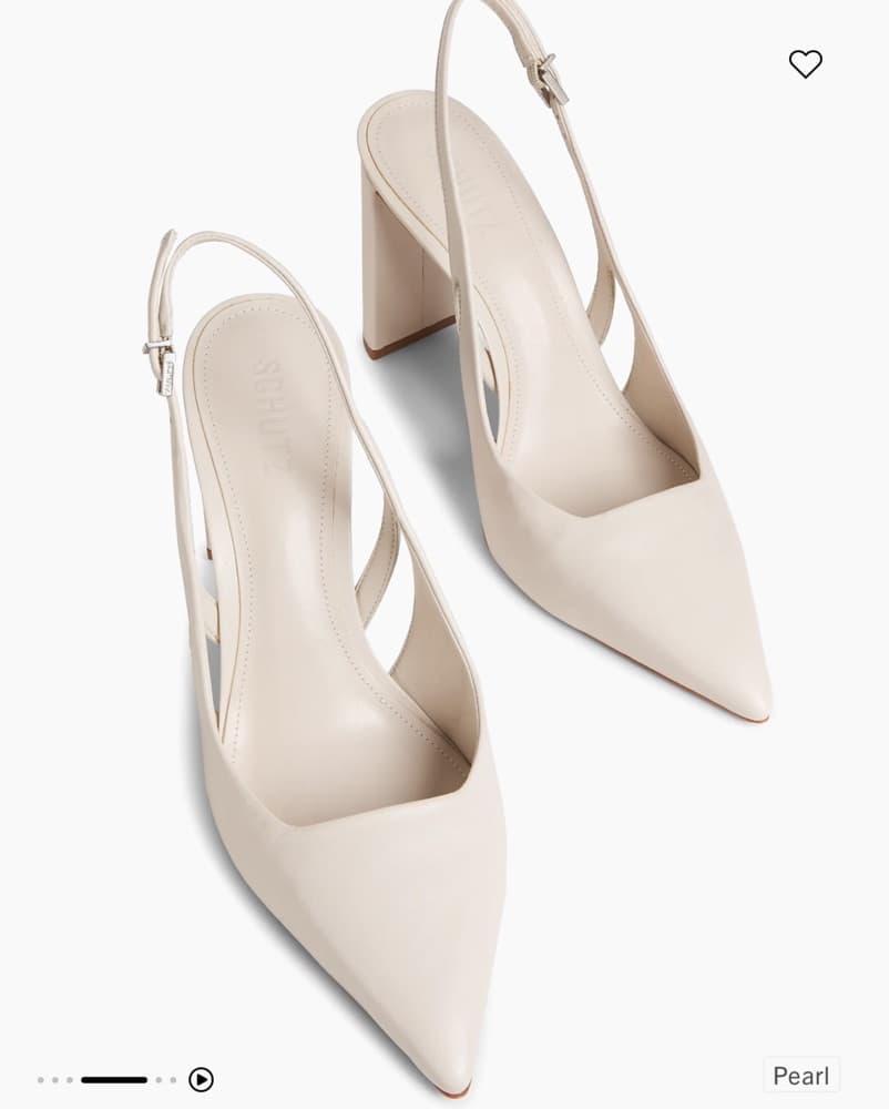 Schutz Ivory Slingback Pumps - Size 6.5 - Image 3