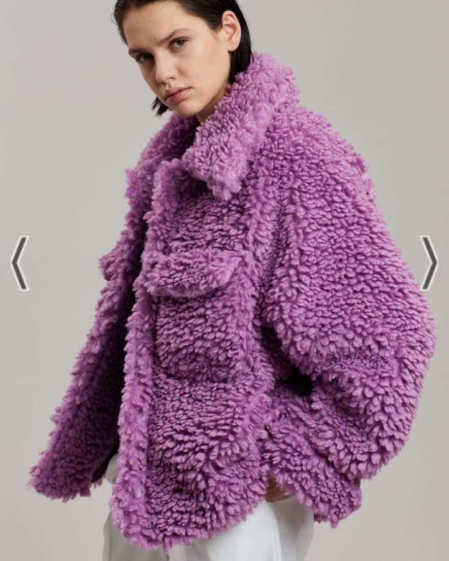 Molko Sherpa Jacket Orchid - Image 3