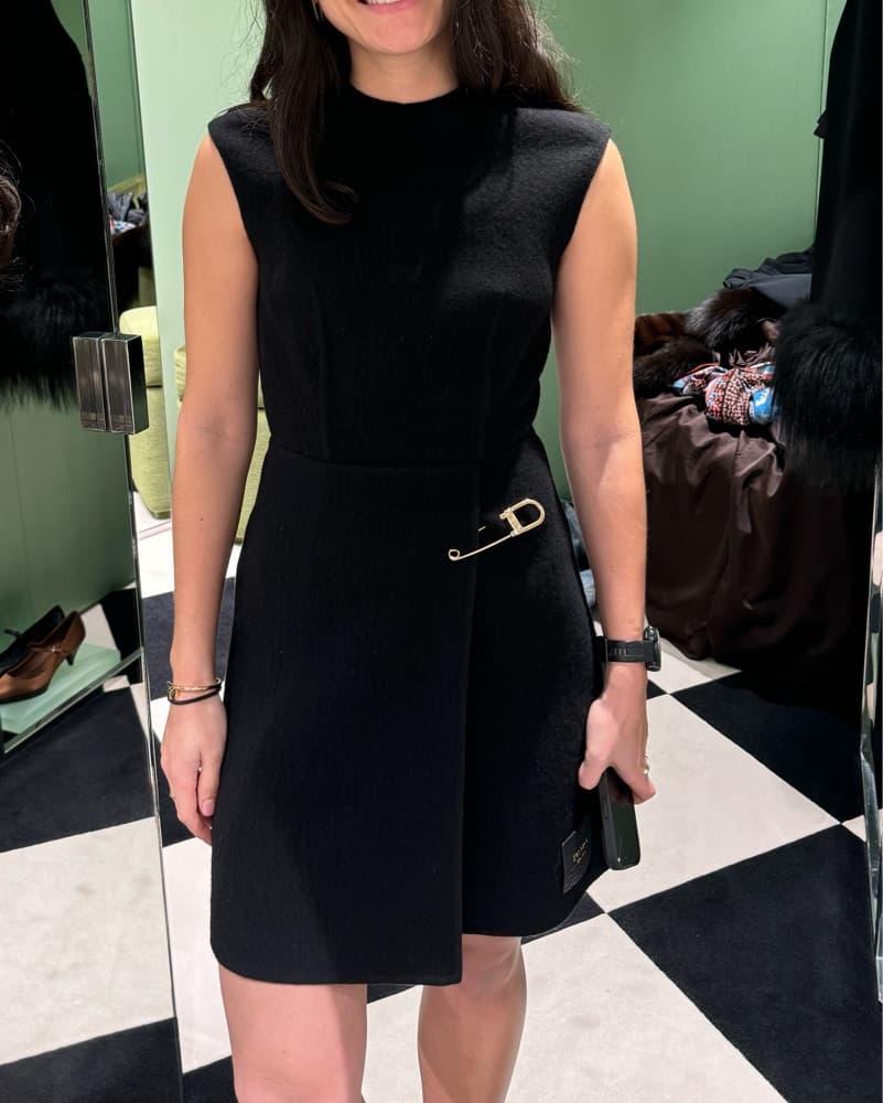 Prada Washed Twill Minidress - Image 4