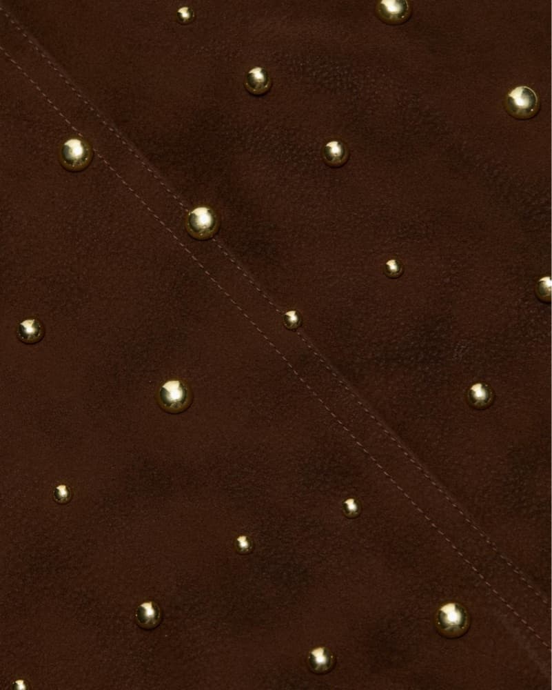 AMUR Kenny Studded Suede Leather Dress - Image 6