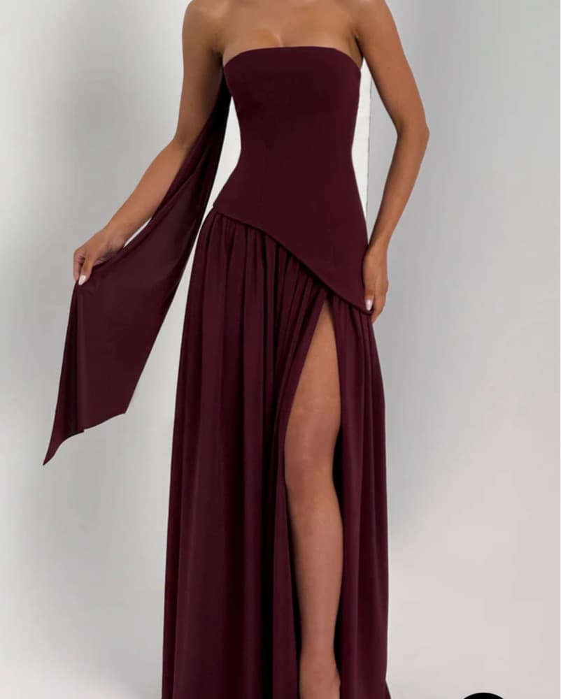 Babyboo Maliyah Dress Cherry Lacquer - Image 1
