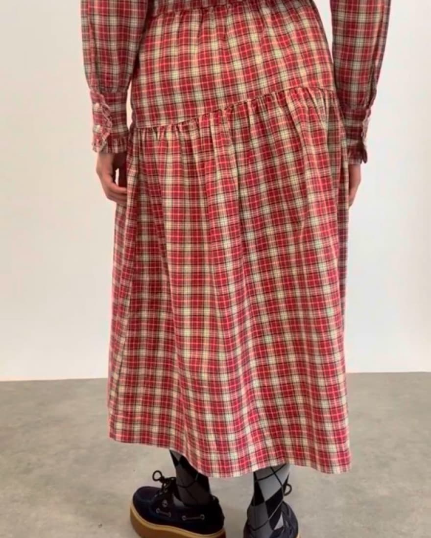 Damson Madder - Bronte Button Midi Skirt - Image 3