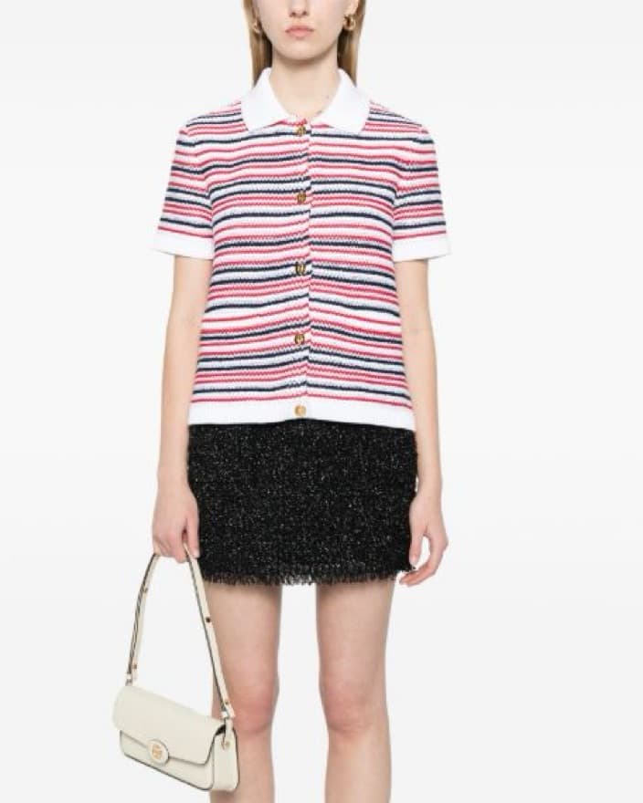 Gucci Striped Polo Shirt - Image 1
