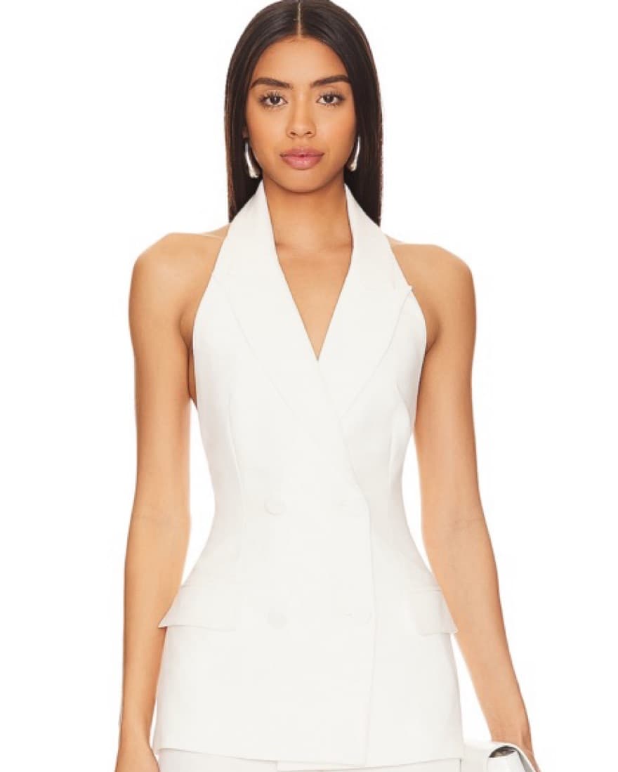 Bardot Freja vest In orchid White - Image 1