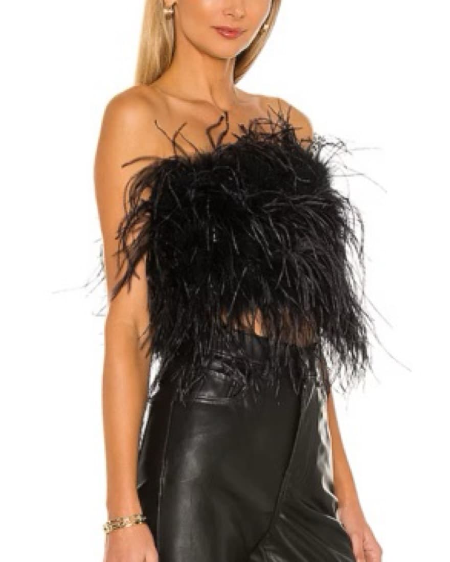 LAMARQUE Zaina Feather Top - Image 1