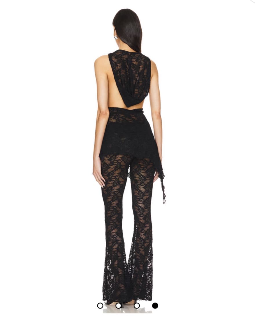 Black lace top and bottom Superdown set  - Image 3